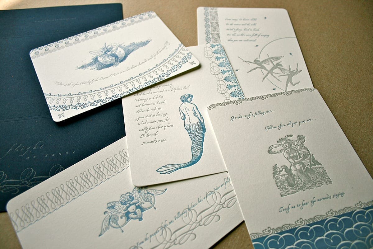 Letterpress Postcard Series by Clo Mor Press